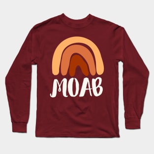 Moab Utah Boho Rainbow Arches National Park Long Sleeve T-Shirt